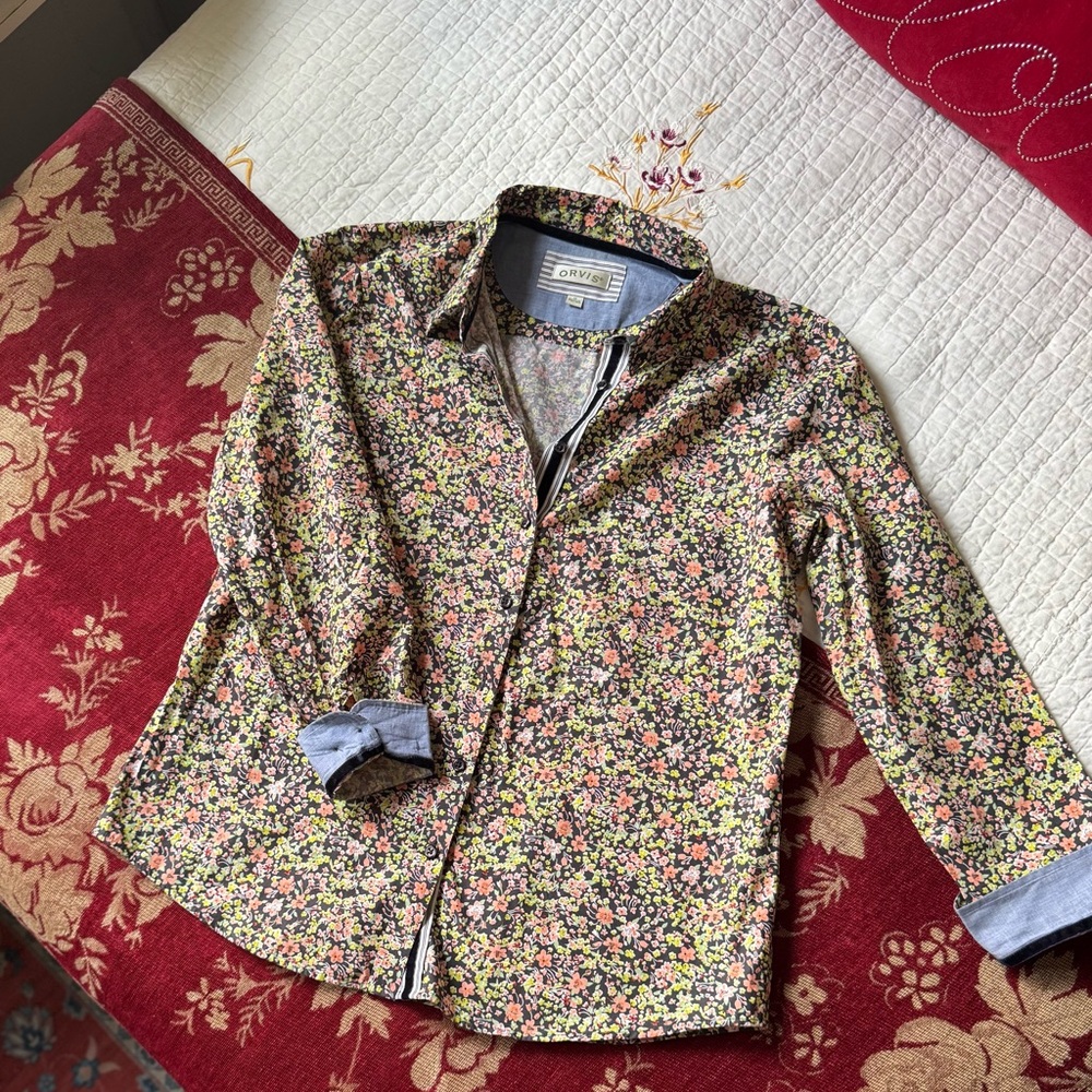 Orvis Floral Button-Up Shirt